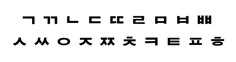 Spółgłoski alfabetu koreańskiego